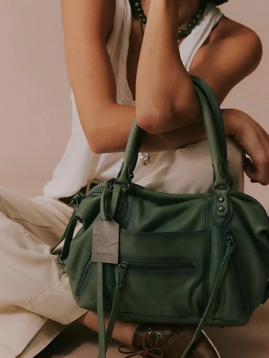 Free People Handbags - Free People Baby Emerson Tote Bag Sage NWT